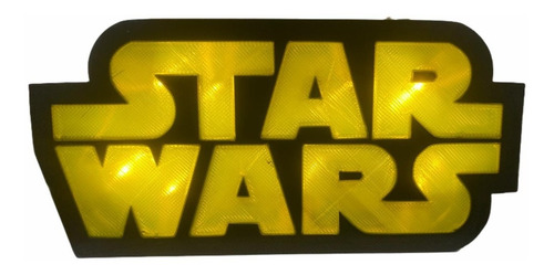 Lámpara Star Wars Logo Con Luz Velador Usb