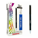 Bolígrafo Rollerball Basic Color Negro 12 Pzas Zebra