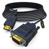 Cable Hdmi Vga, Cable Hdmi Macho Vga Macho De 10 Pies/3...