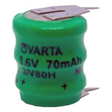 Batería Varta 3/v80h 3.6v 70mah Con Pines Recargable Plc