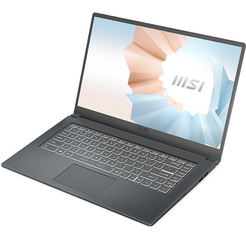 Laptop Msi Modern 15 A11mu652 15.6 Pulgadas Intel Core I7-1195g7 8 Gb Ram 1 Tb Ssd Windows 10 Home Carbon Gray