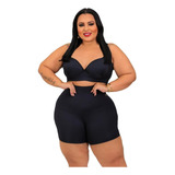 Shortinho Short Plus Size - Pala Dupla-uso Por Baixo Roupas