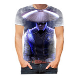 Camiseta Personalizada Desgaste Jogo Luta Mortal Kombat 04