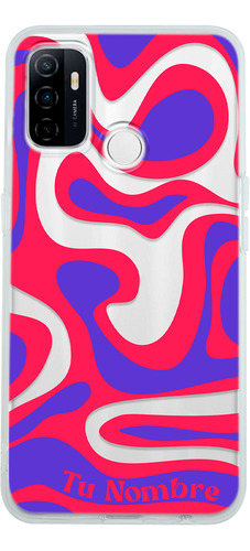 Funda Para Oppo Para Mujer Curvas Rojas Con Tu Nombre