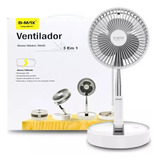 Ventilador Dobrável Portátil Bivolt Ótimo Acampamento Viagem Cor Branco