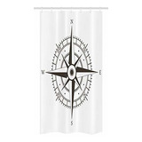 Cortina De Ducha Ambesonne Compass Stall, Wind Rose Old Fash