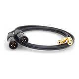 Adaptador Canon  Xlr 3p Macho A Rca Hembra Hamc