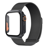 Correa De Acero+funda For Apple Watch 8 7 Se 6 5 4 3 2 1