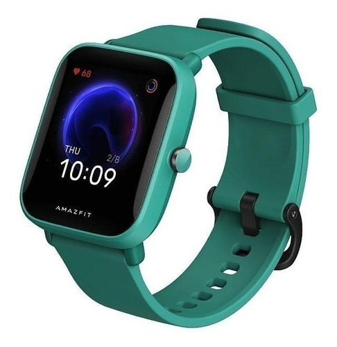 Smartwatch Amazfit Basic Bip U 1.43  Caja De  Policarbonato Green, Malla  Green De  Caucho De Silicona A2017