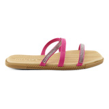 Sandalia Moleca De Brilho Rasteirinha Birken Conforto