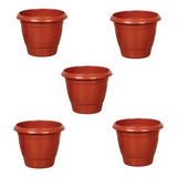5 Vaso Plastico P/planta Frutíferas 40x33 21,5l Cor Cerâmica