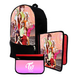 Mochila+ Funda Carpeta+ Cartu De Twice K-pop #425