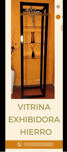 Vitrina Exhibidora De Hierro