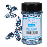 Azul Plata Chunky Glitter 4 Oz Glitter For Crafts Resin...