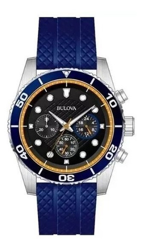 Reloj Bulova Hombre 98a205 Crono ,deportivo, Caja De Acero