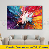 Cuadro Abstracto Canvas Colores Elegante Sala 130x90 J3