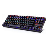 Redragon K552 Teclado Mecánico Para Juegos 87 Teclas Rainbow