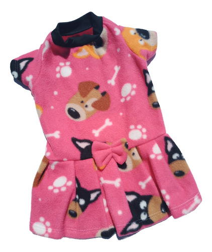 Vestido De Polar Para Mascota Perra Perro Gata Gato T 4 