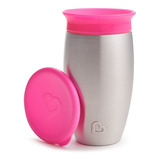 Copo Térmico Inox 360º 296ml Rosa - Munchkin