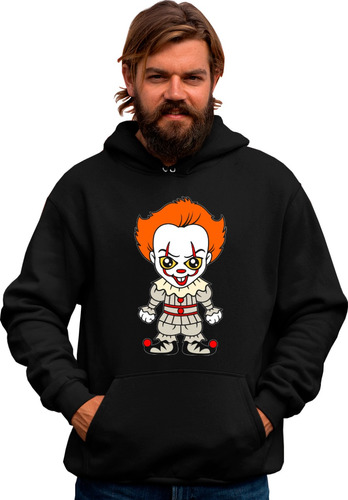 Sudadera Negra De Halloween Disfras Del Payaso It Eso  