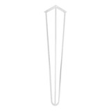 1 Hairpin Legs Triplo Branco 75cm 8mm Pés De Mesa Wrd