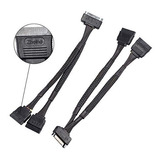 Zheino 2 Pack 15 Pines A Doble 15 Pines Sata Cable Divisor D