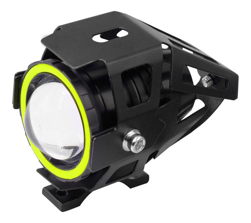 Mini Faro Auxiliar Moto Cree Led U7 Ojo Angel Lupa Blanco