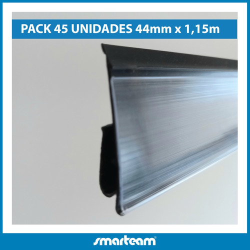 Portaprecio Con Encastre Estante Porta Precio 1,15m Pack 45 