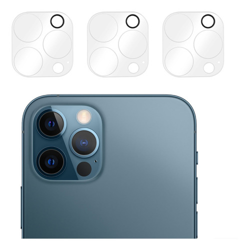3 Pack Vidrios Protectores Camara Para iPhone 12 Pro Max 9h
