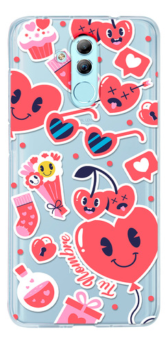 Funda Para Huawei San Valentín Stickers Con Tu Nombre