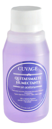 Cuvage Quitaesmaltes Humectante X 120cc