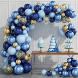 Set De Arco De Globos Para Decoración De Boda En Azul Macaro