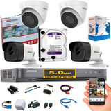 Camaras Hikvision 5mpx Kit Dvr 8ch + 4cam D,d 1tb Purple