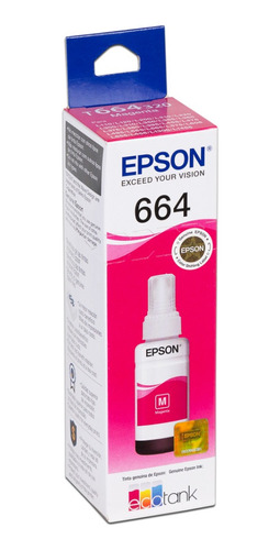 Botella De Tinta Magenta Epson T664 Modelo T664320