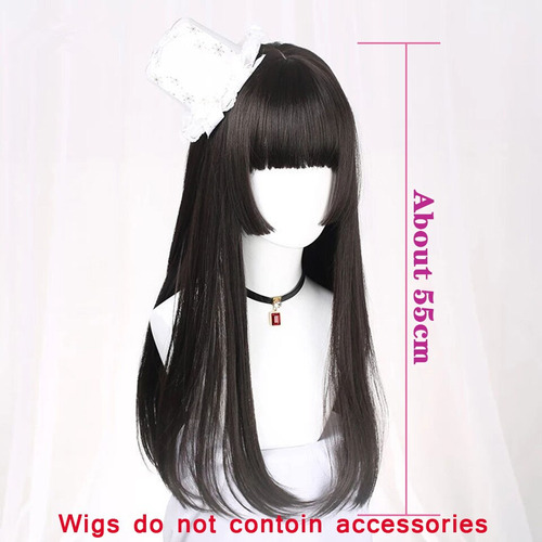 Destacados Naturales Peluca Larga Y Rizada Cosplay Cabello