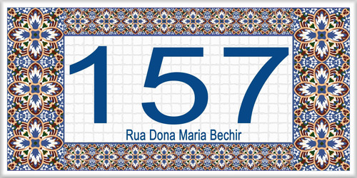 Azulejos Residenciais Pathy Placas Personalizados 15x30cm