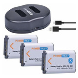 3 Pack Np Bx1 Battery Y Npbx1 Doual Usb Cargador Conjun...