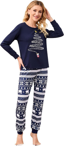 Conjunto De Pijamas Navidad Juego Para Familiares Y Parejas