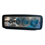 Faro Led Alfa Rectangular 6 Pu Luz Azul 1x4 Leds Con Estrobo