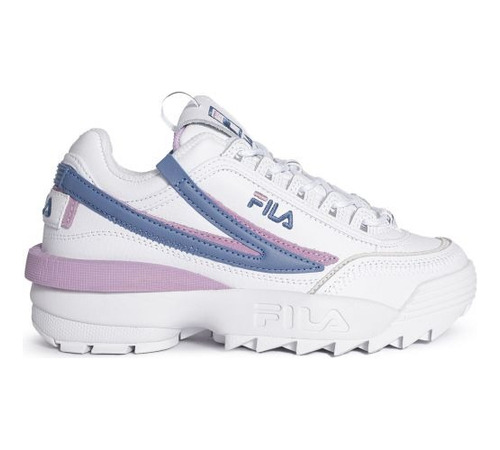 Tenis Fila Disruptor 2 Blanco-rosa Comodo Moda 5xm01801-148