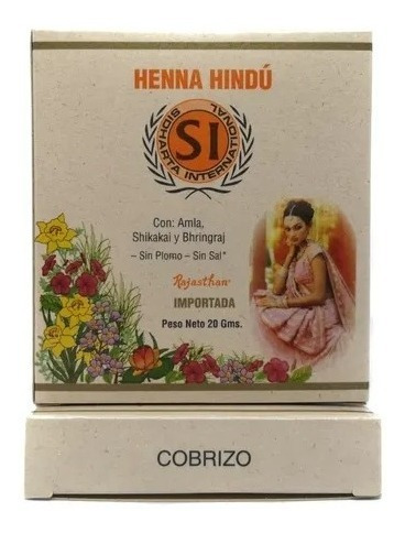 Henna Hindú Diversos Tonos 20g - g a $595