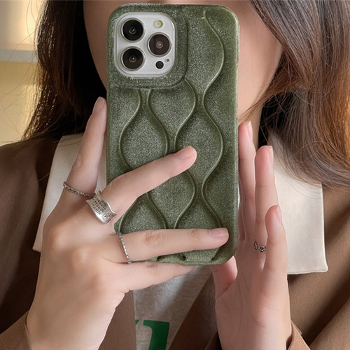 Funda Velvet Compatible Con iPhone Felpa Interior Y Exterior