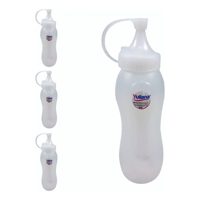 Dispensador Mostacero Yuliana Plástico 250ml Transparente Pack 3 Piezas | MercadoLibre