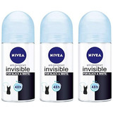 (paquete De 3 Botellas) Nivea Invisible Para Rollo De Black 