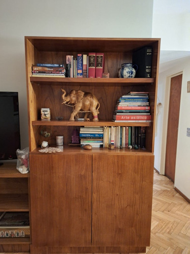 Mueble Biblioteca Vajillero Con Espacio De 2 Puertas