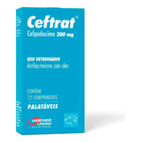 Ceftrat 200mg 12 Comprimidos Antibacteriano Para Cães Agener