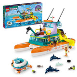Lego Friends Sea Rescue Boat 41734 Building Toy Set For Boys