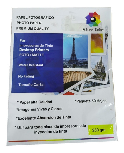 Papel Fotográfico Mate Carta 230gr 1000 Hojas