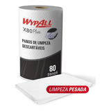 Papel Toalha Pano Limpeza Pesada Wypall X80 Alta Gramatura