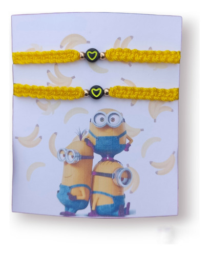 Dúo De Pulseras Para Parejas O Amigos Minions 